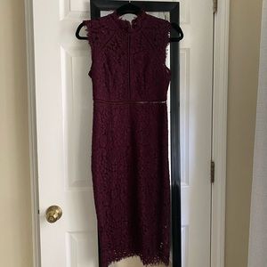 Bardot Lace Illusion Sheath Dress